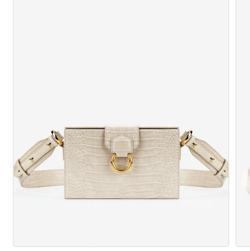JW PEI Ivory Croc Grace Box Bag